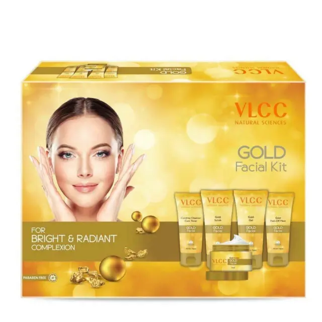 Vlcc Gold Radiance Professional Salon Series Facial Kit for Bright Complexion