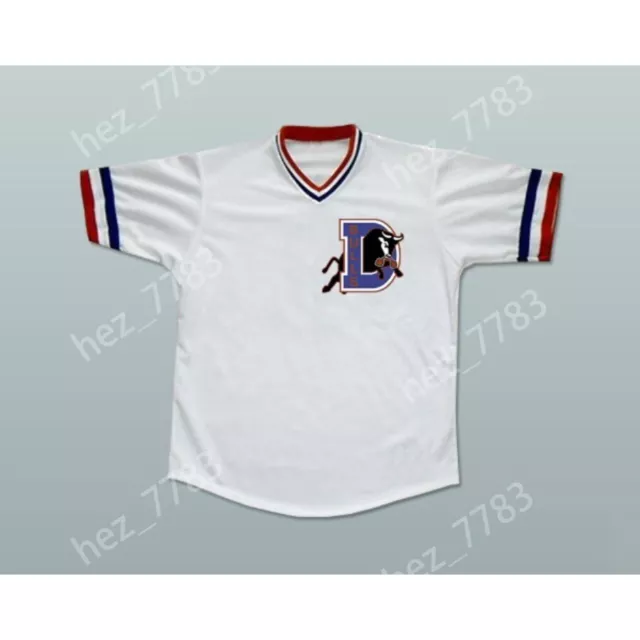 CRASH DAVIS 8 BULL DURHAM BASEBALL JERSEY STITCH SEWN NEW White