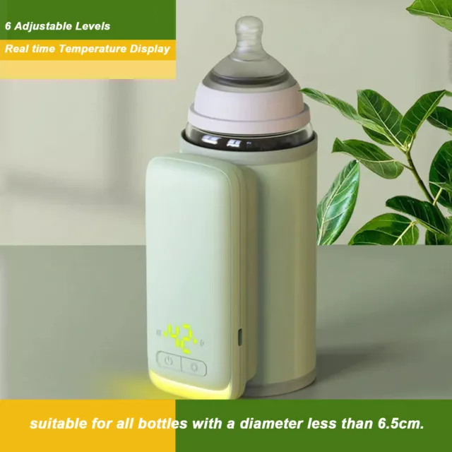 Baby Bottle Warmer Portable Bottle Warmer Wireless Travel Baby Milk Warmer
