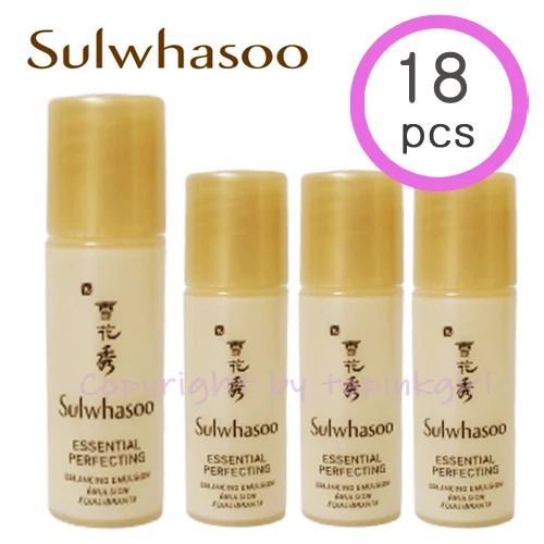 18 un. Emulsión de equilibrio de perfeccionamiento esencial Sulwhasoo, loción moisutre amore