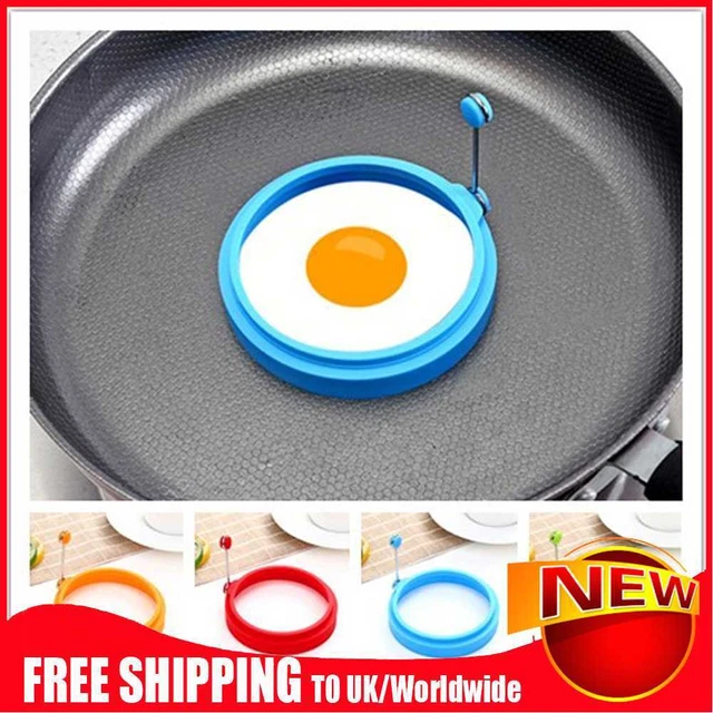 Anello Pancake Uova Fritte Silicone Antiruggine Anello Omelette Rotondo per Gadget Cucina