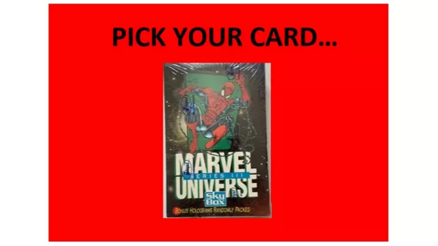 Marvel Universe - Series 3 - 1992 Impel *BASE CARDS* (NM-MT) *PICK YOURS*