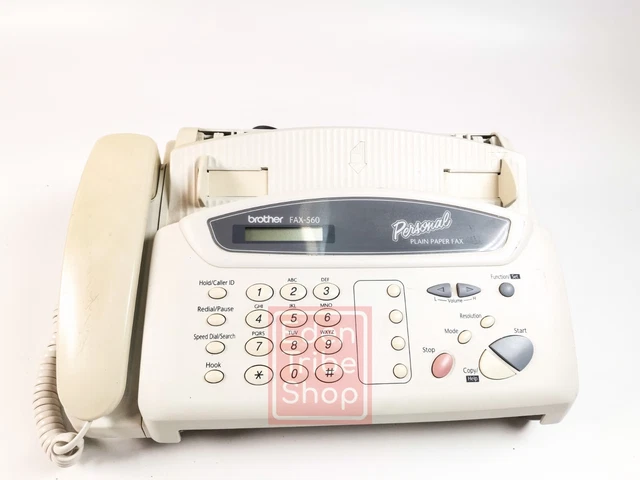 Brother FAX-565 Phone/Fax Machine Personal Plain Paper White Tested Lightly Used
