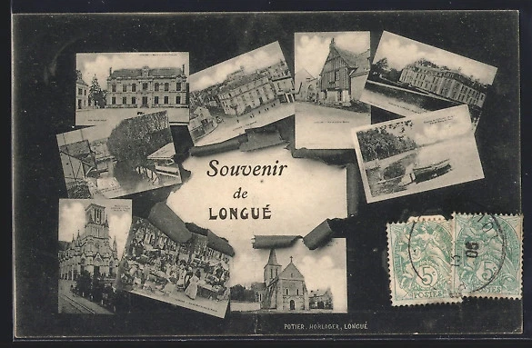 Carte Postale Ancienne Donchery (Ardennes) – Souvenir CPA Doux 224491