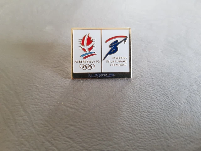 RARE PINS PIN'S .. OLYMPIQUE OLYMPIC ALBERTVILLE 1992 LA POSTE V° 91+OR UNI 2~19