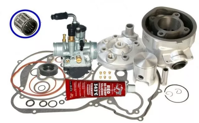 70 SPORT ZYLINDER DICHTUNG VERGASER KIT SET für YAMAHA MINARELLI AM6 50 SILBER