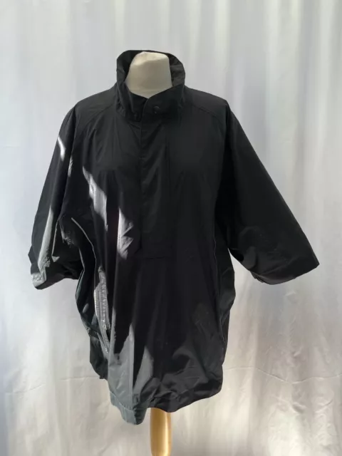 footjoy dryjoy jacket Size 2XL Black Polyester 3/4 Sleeve High Neck Pullover Men