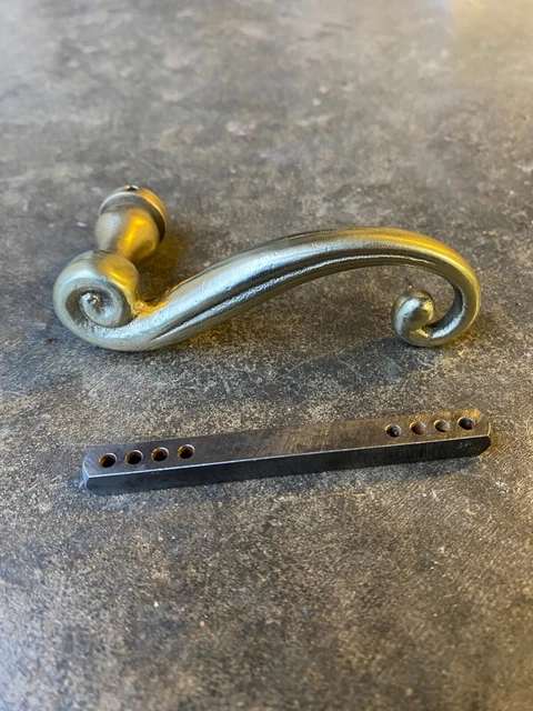Anciennes Poignées De Porte En Bois Et Laiton – Ferrures De Serrure Anciennes, Occasion