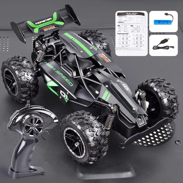 RC CAR 20KM/H Remote Control 1/18 2WD Big Foot off Road Monster Truck ...