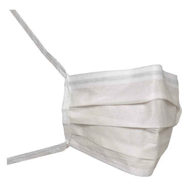 DUPONT ML7360WH000250BH Cleanroom Mask,Universal,Flat-Fold,PK250