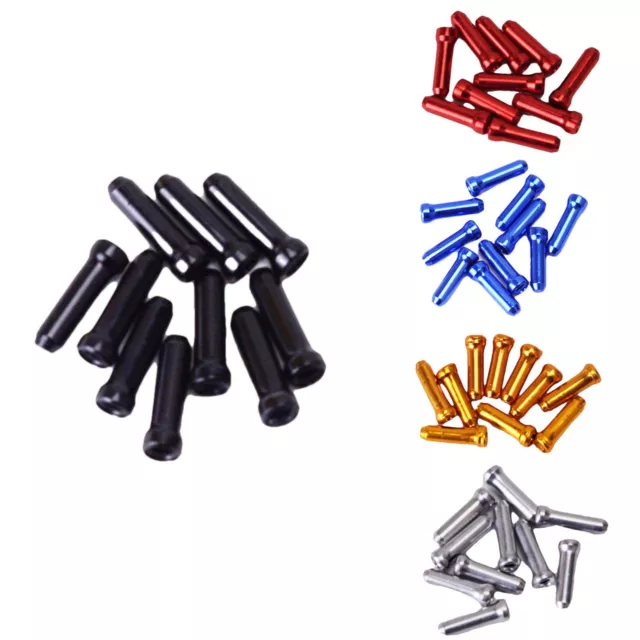 10Pcs Bike Bicycle Brake Shifter Inner Cable End Caps Tips Ferrules Crimps New