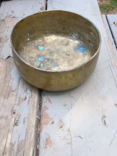 Vintage Korean Brass Bowl 5.5" X 2 3/4" Height