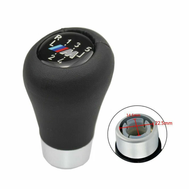 Levier Vitesse 6 Rapports BMW Pommeau Levier Vitesse AERZETIX C40878 - Compatible BMW Série 1, 3, 5, 6, X1, X3, X5 - Boîte 6 Vitesses Pommeau Levier BMW 6 Vitesses E90 E60