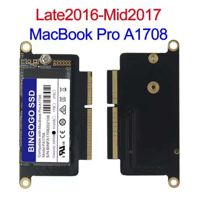 NEW 256GB SSD For 2016 2017 Apple MacBook Pro A1708 no touchbar EMC 2978 3164