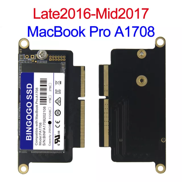 NUEVO 256 GB SSD para 2016 Apple MacBook Pro A1708 2017 sin barra táctil EMC 2978 3164