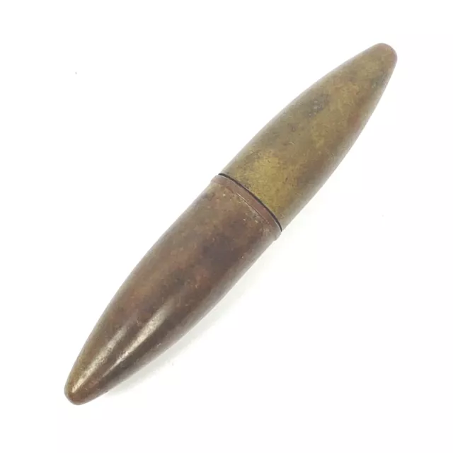 Lighter Brass Trench Art  Military Bullet Shaped 1940's WWII? Vintage