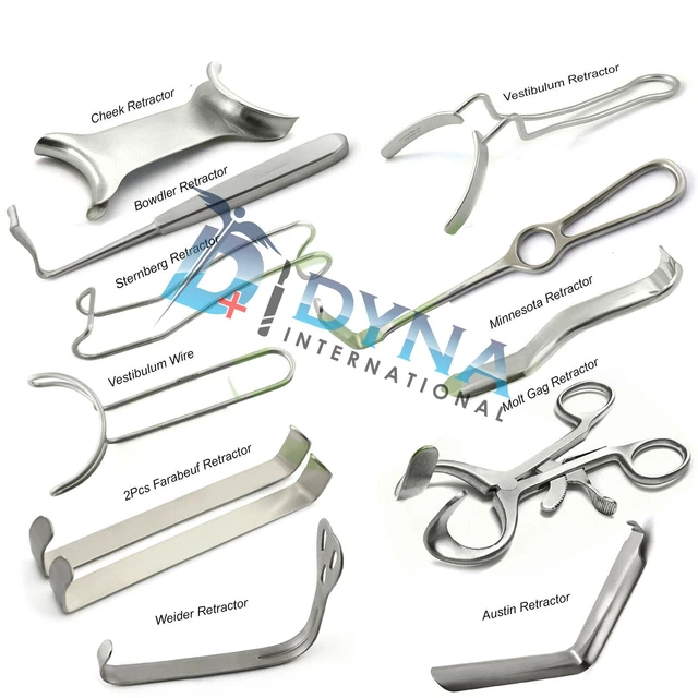 Range Of Dental Surgical Retractor Lip Cheek Orthodontic Mouth Opener Minnesota