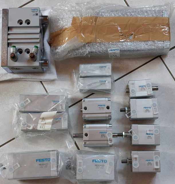 Lot FESTO 14 x Pneumatic Cylinders - Vérin Actionneur - Actuator