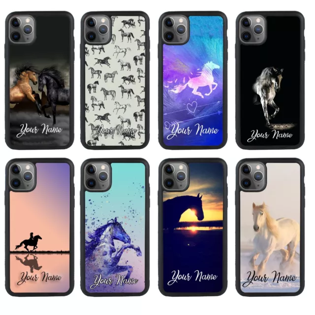 Personalised Horse Phone Case Cover for iPhone Samsung Huawei Google Pixel