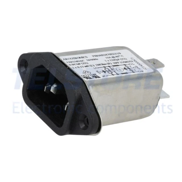 1pcs  FBNAB2470ZG110 Connettore di alimentazione AC IEC 60320 C14 (E), con filtr