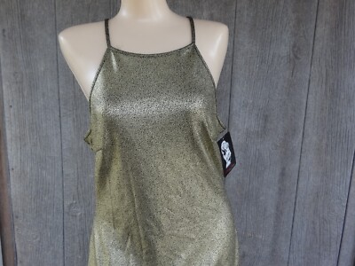 Marilyn Monroe November Gold Foil L Bodycon Dress L NWT Wedding Summer Evening