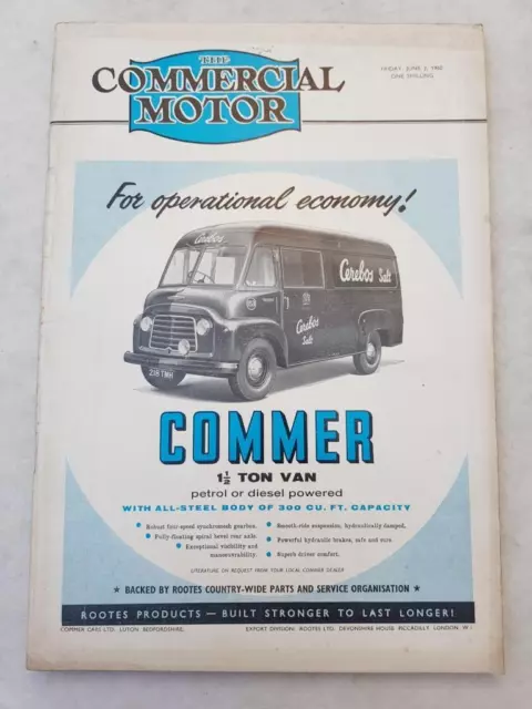 KOMMERZIELLES MOTORMAGAZIN JUN 3 1960 VOL.111 NR. 2859 "Commer Half Tonne Van"