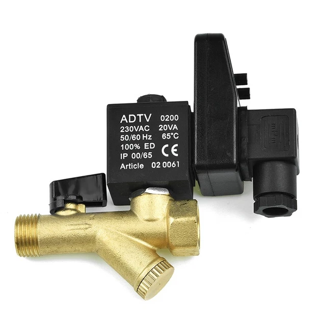 Valvola di scarico elettronica ad alte prestazioni AC220V per serbatoio gas compressore d'aria