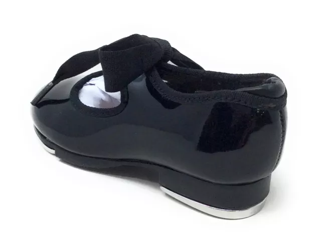 Capezio Youth Girls Tyette JR N625C Tap Dance Shoe Black Patent Leather Size 7.5 3