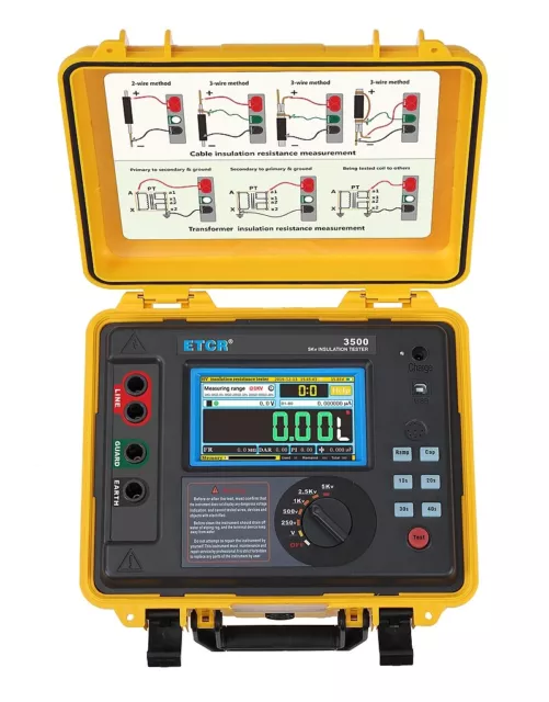 Insulation Resistance Measurement Equipment PI DAR RAMP FR V 5Kv 2TΩ 2