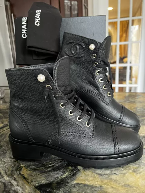 Chanel Combat - 6 For Sale on 1stDibs  chanel combat boots, chanel lace up  combat boots, chanel combat boots 2022