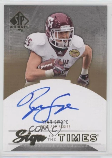 2013 SP Authentic Sign of the Times Ryan Swope #ST-RS Rookie Auto RC