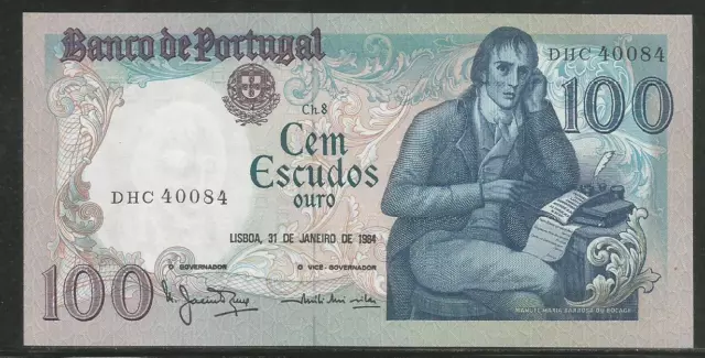 Portugal P-178c 100 Escudos 1984 Unc