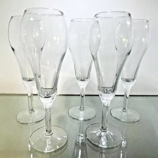 Set Of 5 Libbey Glassware 8476 Citation Gourmet 9 oz Tulip Champagne Glasses