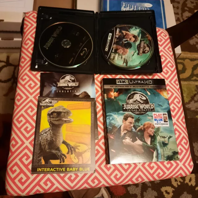 Jurassic World Fallen Kingdom 4k Ultra Hd Blu Ray Slipcover Play With Blue