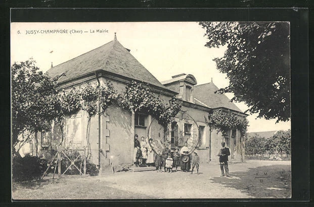 CPA Jusy-Champagne, La Mairie