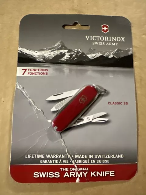 Victorinox Swiss Army Knife 7 function Classic SD Brand New