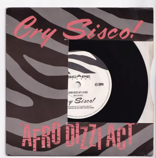 (Q370) Cry Sisco!, Afro Dizzi Act - 1988 - 7" vinyl