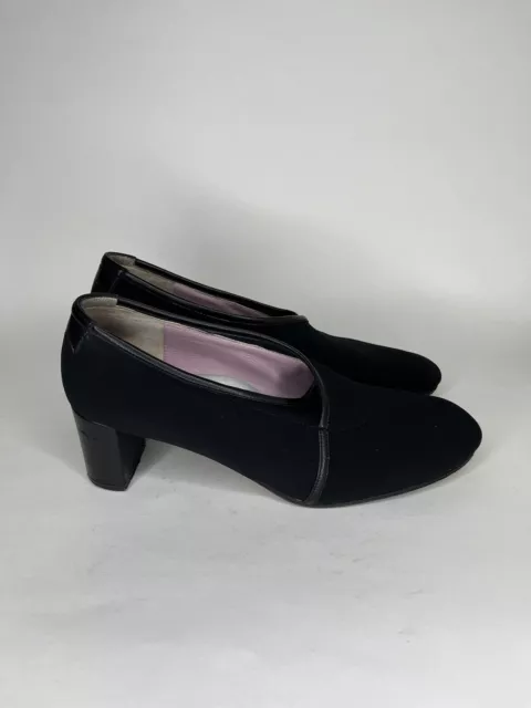 Taryn Rose Shoes Pumps Heels Slip Ons Women Size 39 US 8M Black Textile