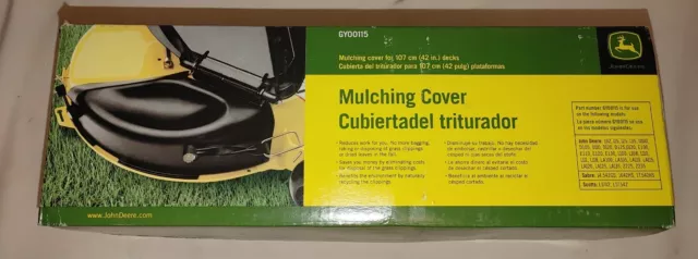 John Deere 42" Deck Tractor Mulch Kit Cover GY00115