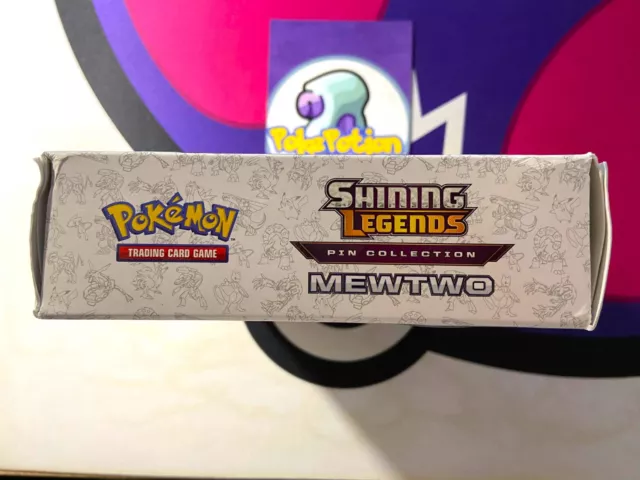 Pokemon TCG Shining Legends Pin Collection Box - Mewtwo (2017) FACTORY SEALED 3