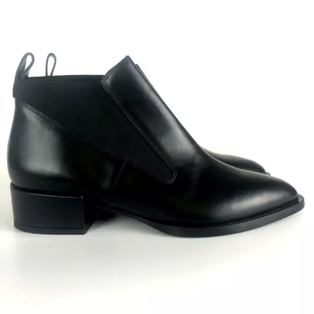 Vince Yarrow Chelsea boot Womens 6 36  Black leather flat Italy slip on ankle 2