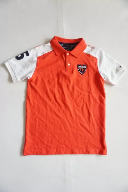 Tommy Hilfiger Kinder Poloshirt, Rot/Weiß Kinder Poloshirt Große; ( L ) 16-18 J 3