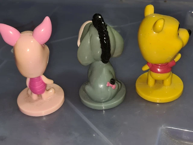 KELLOGGS CEREAL DISNEY Winnie The Pooh Eeyore And Piglet Mini Bobble kelloggs-cereal-disney-winnie-the-pooh-eeyore-and-piglet-mini-bobble