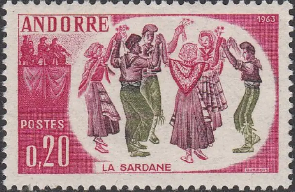 French Andorra #155 MNH La Sardane