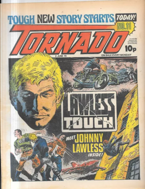 vintage Tornado boys comic No 11 June 2nd 1979