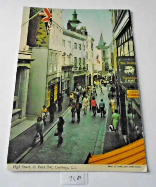 High Street St. Peter Port Guernsey  Colour  Postcard Posted 1983 (Tc81
