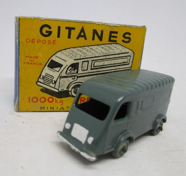 Micro-miniature GITANES Renault Dauphine Rouge - 1/100 - Métal - France