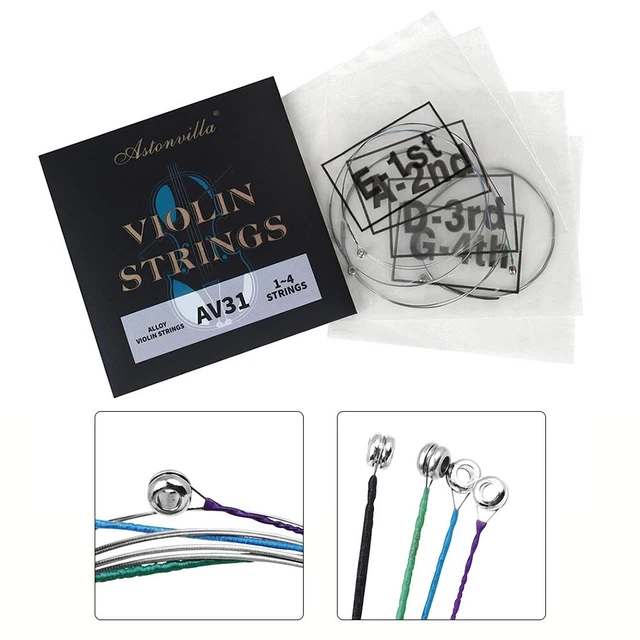 Corde De Violon Optima Goldbrokat Premium - Mi (E), épaisseur Extra-dur 0,28 Mm, Avec Boule - Fabriqué En Allemagne
