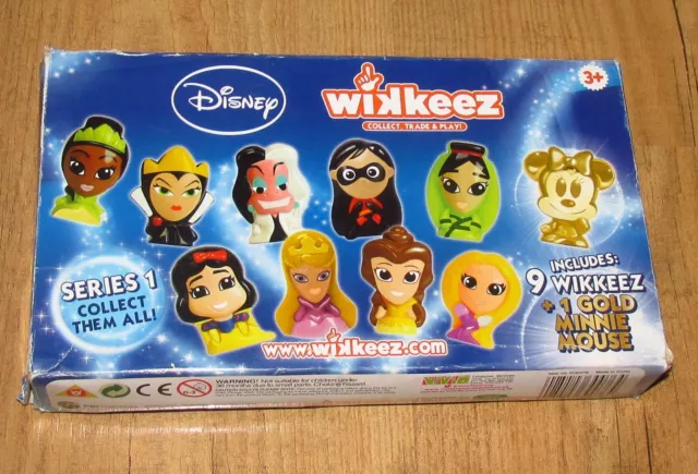 Disney Wikkeez 10 Pack Princess & Heroines with Gold Minnie Mouse Series 1 2