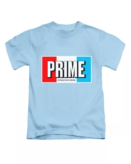 T-shirt bambini Prime KSI Logan Paul Hydration Energy ragazzi ragazze (multicolore)